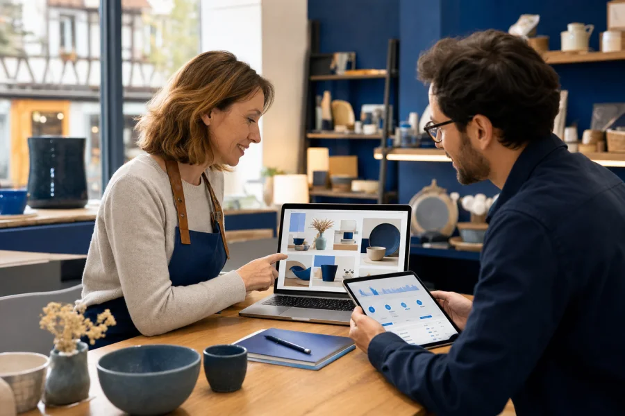 Accompagnement d'une boutique artisanale dans son projet e-commerce